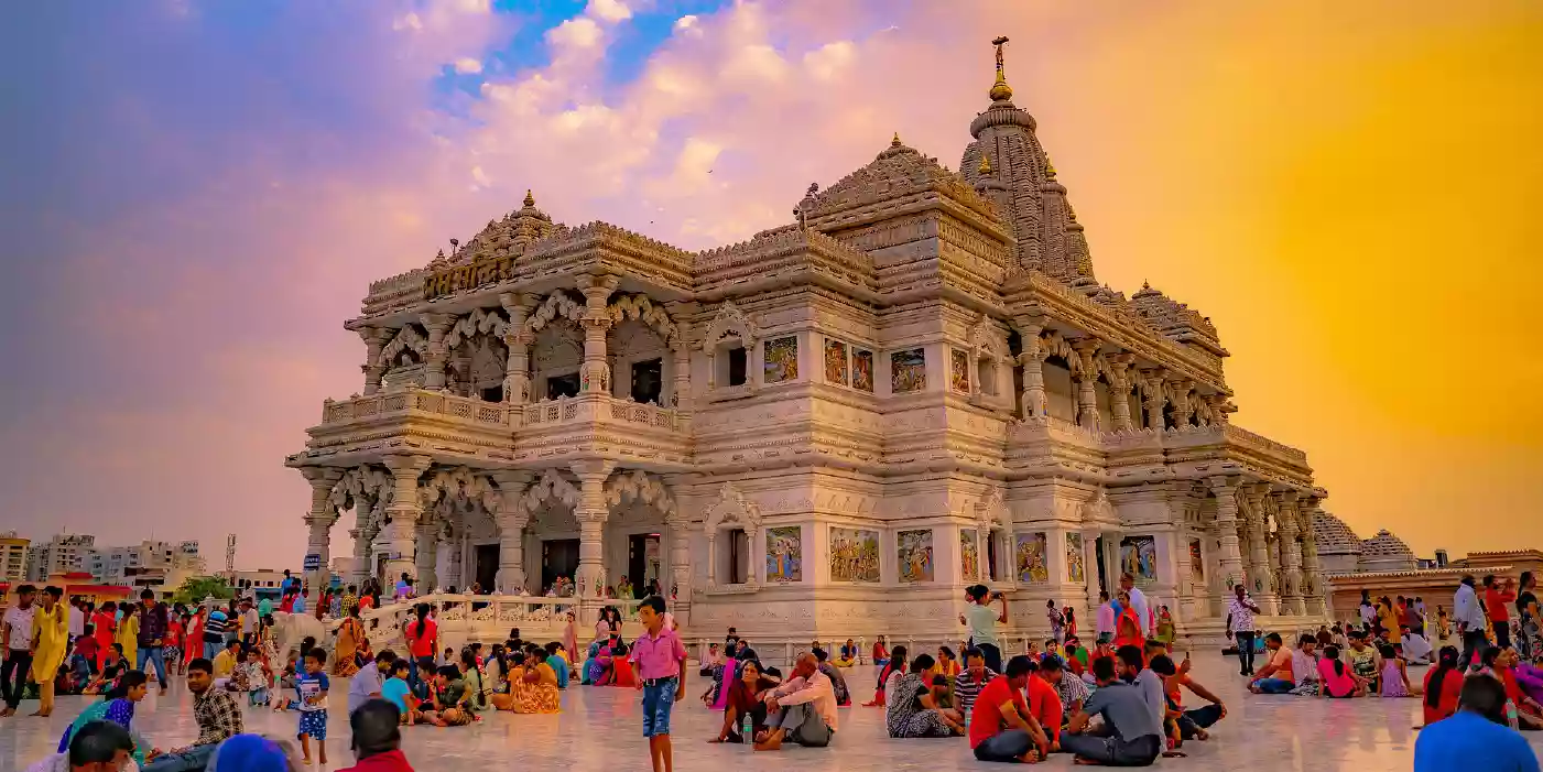 Mathura on the bank of the Yamuna