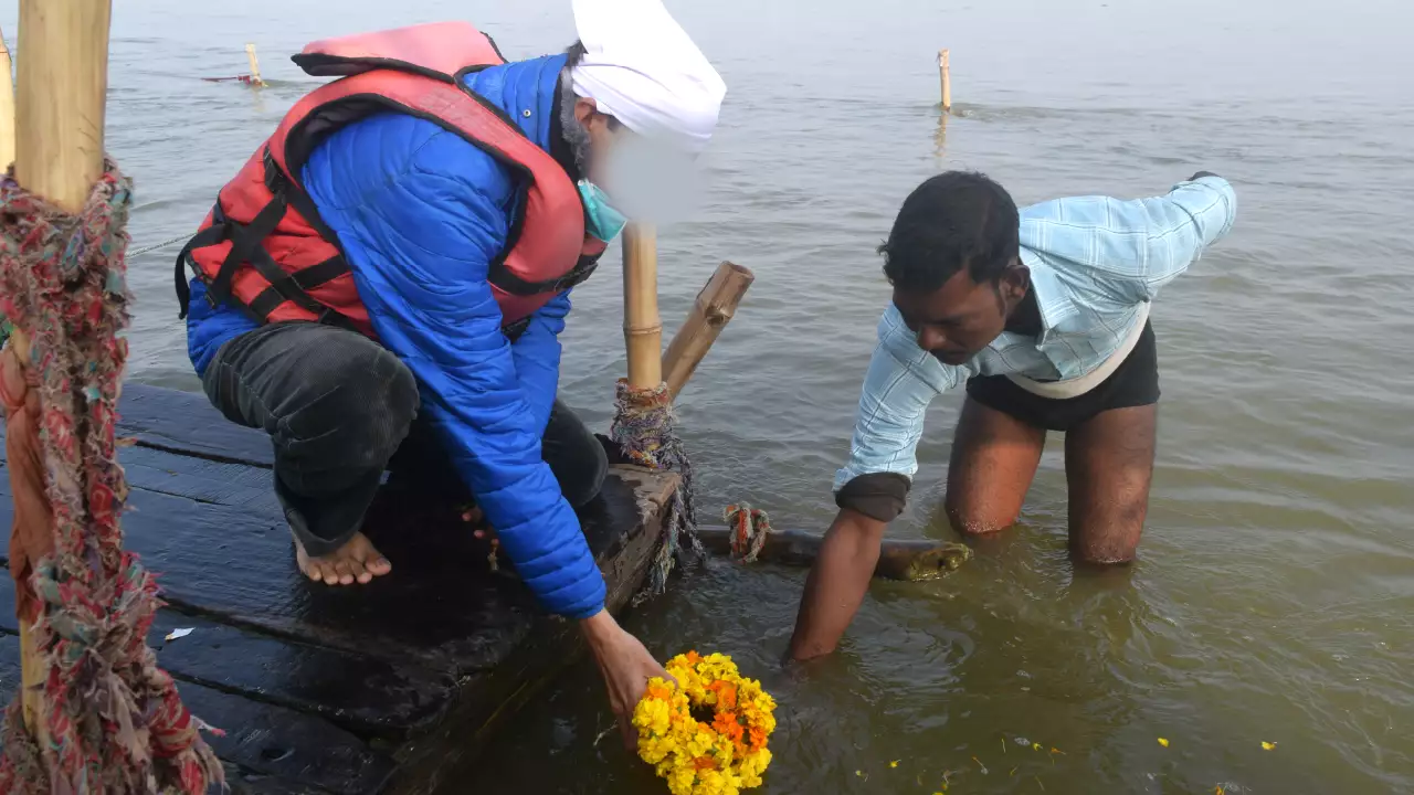 Locations for Asthi Visarjan within Prayagraj
